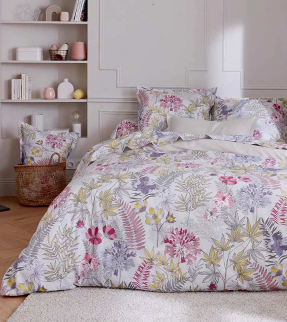 Drap de lit en satin de coton ANAÏS PERLE