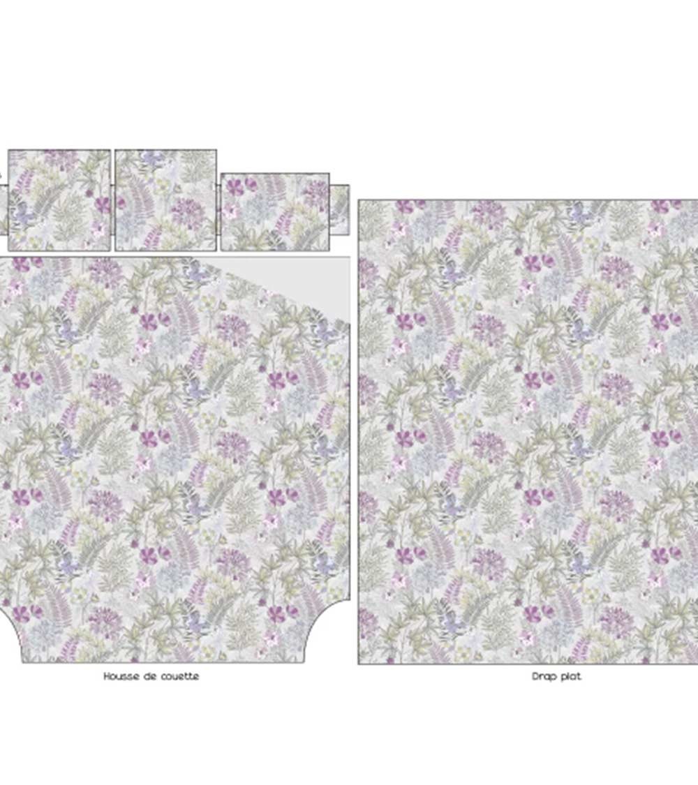 Drap de lit en satin de coton ANAÏS PERLE