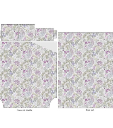 Drap de lit en satin de coton ANAÏS PERLE