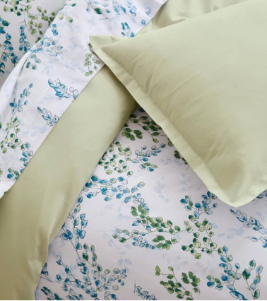 Taie de traversin satin de coton ANGÈLE TILLEUL