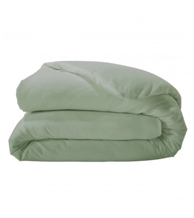 Housse de couette unie percale de coton SAUGE