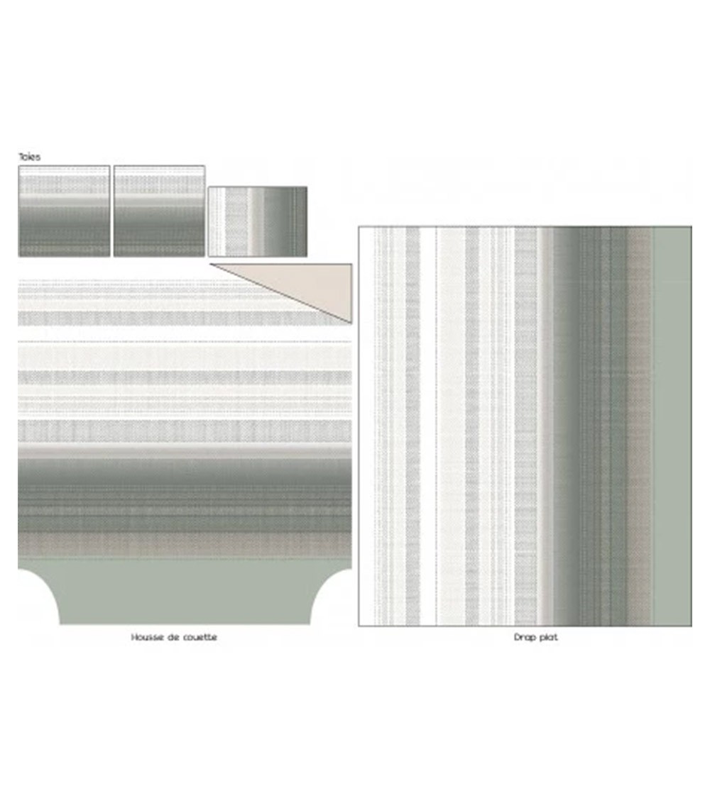 Taie de traversin coton NIAGARA KAKI