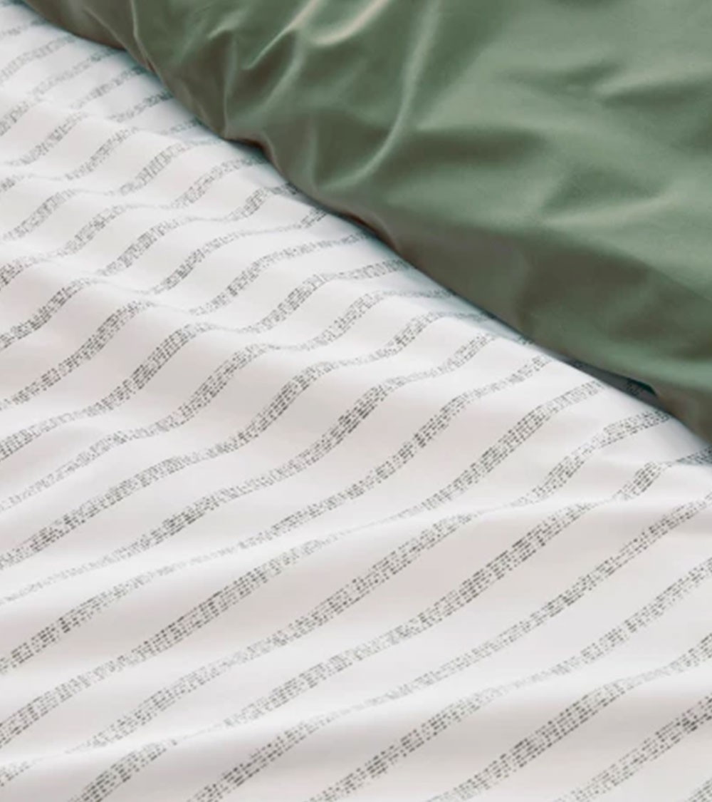 Housse de couette percale de coton GABY KAKI