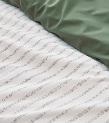 Housse de couette percale de coton GABY KAKI