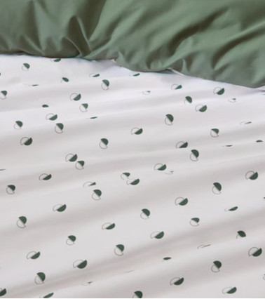 Housse de couette percale de coton ALEX KAKI