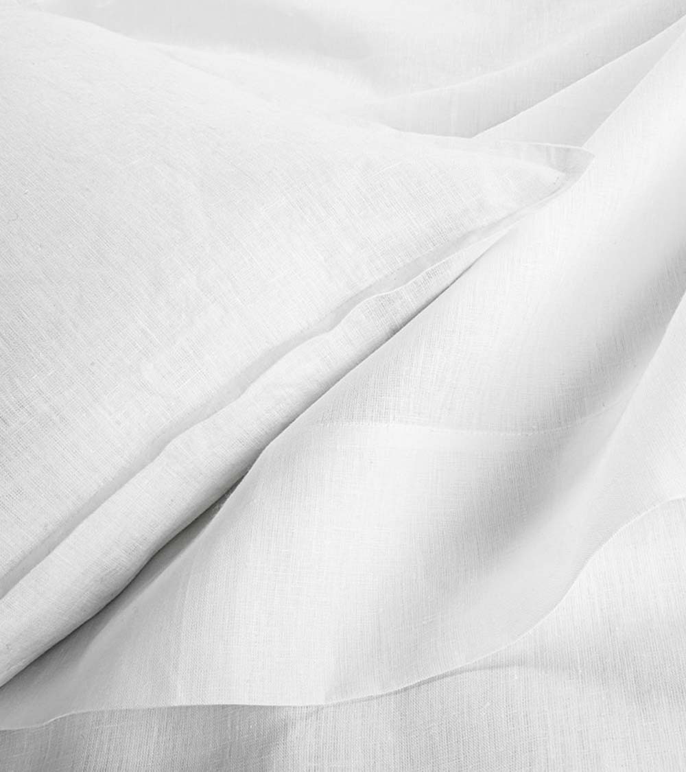 Drap Housse en Lin Blanc Nouvelle Vague - Origine France Garantie