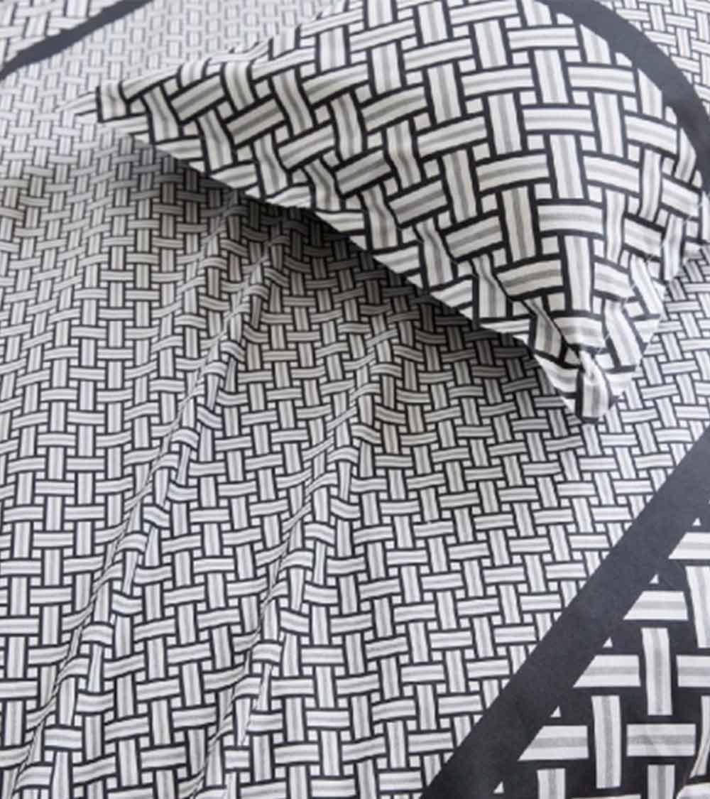 Drap de lit percale de coton RIVIERA REGLISSE