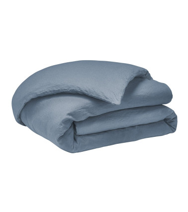 Housse de couette en Lin Cascade Nouvelle Vague - origine France Garantie, couleur bleu Cascade