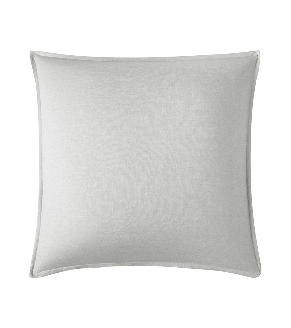 Taie d'oreiller carrée 65x65 en Lin Eau Nouvelle Vague - couleur gris clair