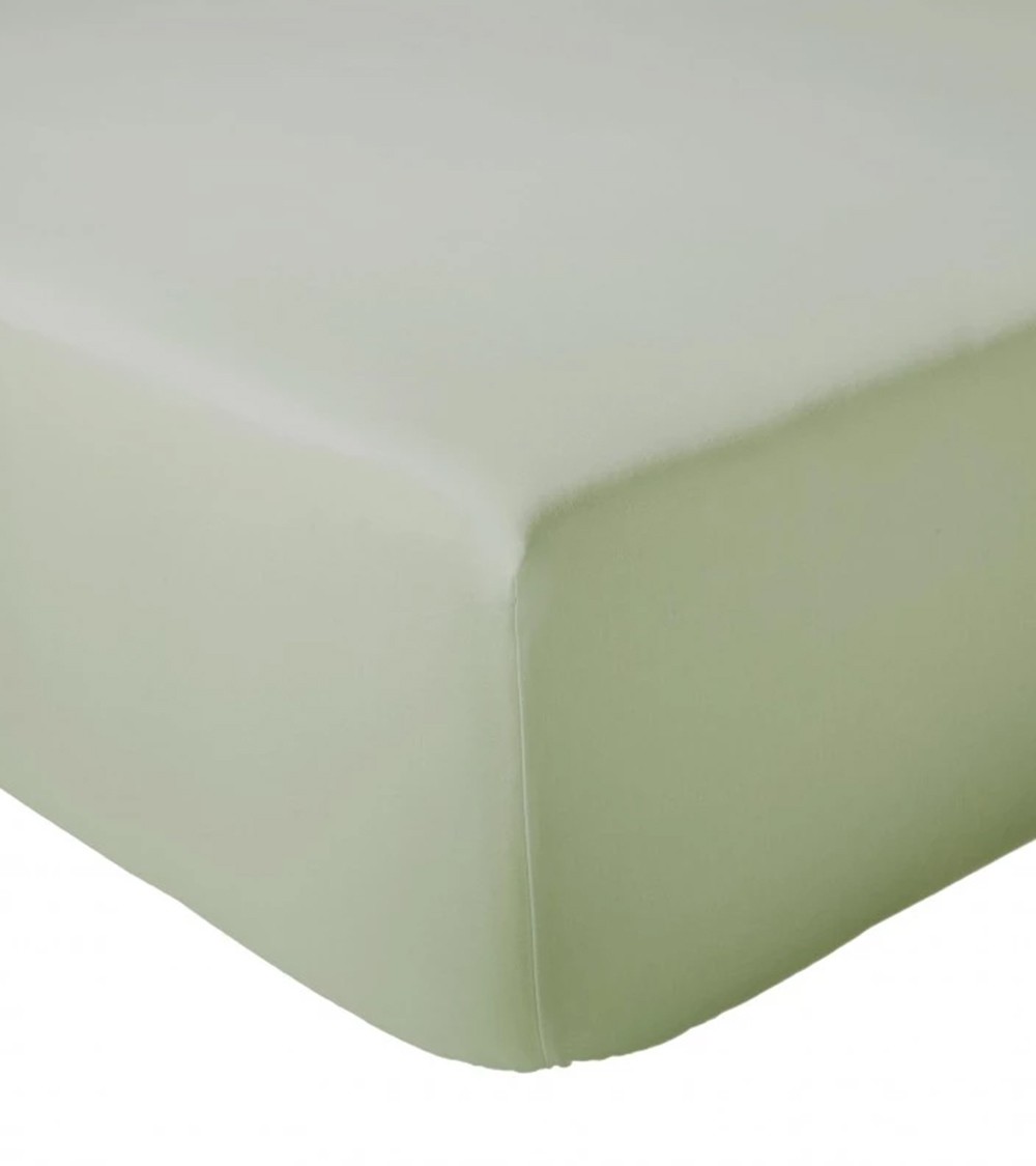 Drap housse uni coton AMANDE