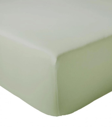 Drap housse uni coton AMANDE