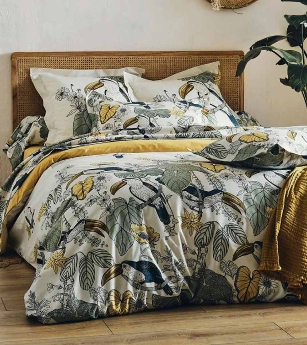 Taie de traversin coton TOCO VERT