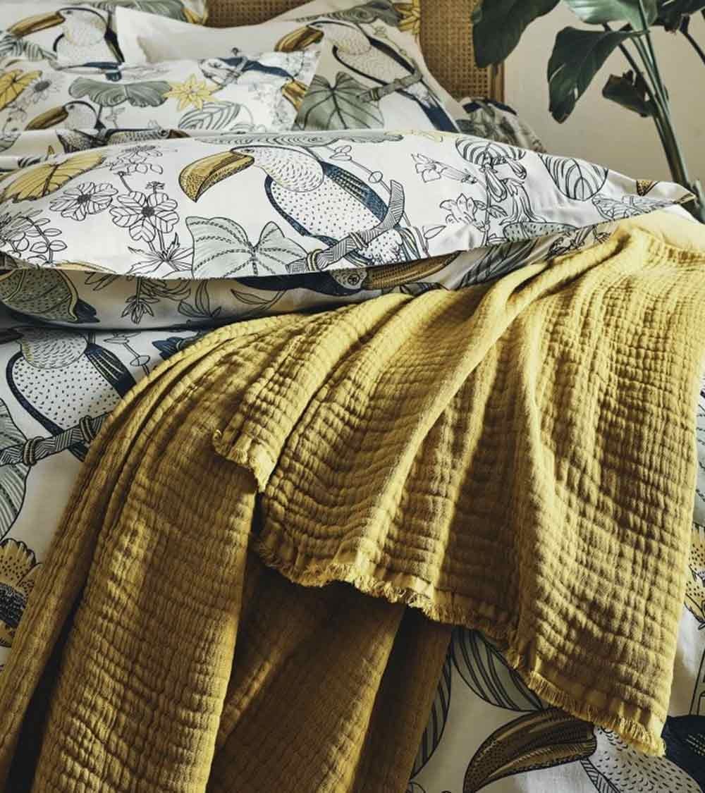 Drap de lit coton TOCO VERT