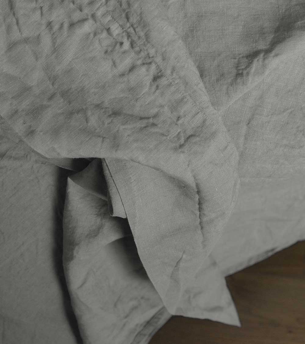 Drap Housse en Lin Galet Nouvelle Vague - Origine France Garantie