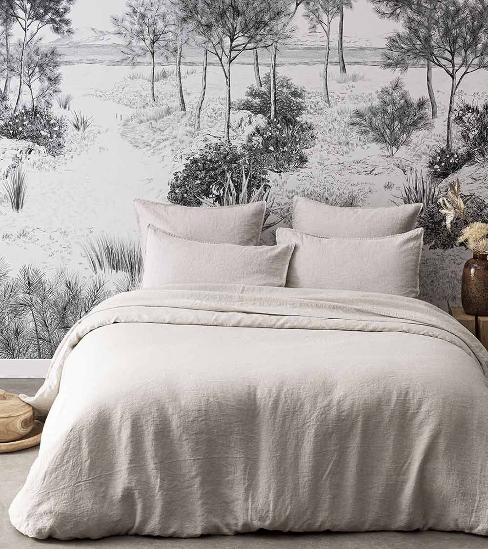 Drap Housse en Lin Naturel Nouvelle Vague - Origine France Garantie