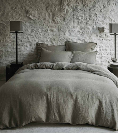 Housse de couette en Kaki Nouvelle Vague - Origine France Garantie