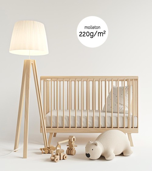 Protège matelas alèse molleton 220gr/m² pour lit bébé 60x120cm