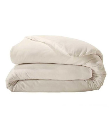 Housse de couette unie coton ÉCRUE LAVÉE