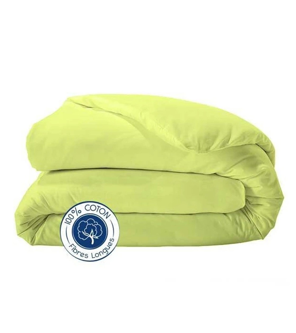 Housse de couette Neige en percale de coton 80 fils 240 x 220 cm