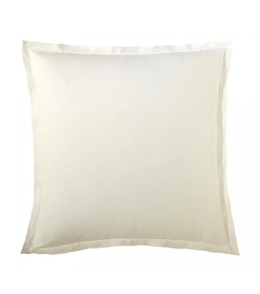 Taie d'oreiller unie satin de coton SABLE