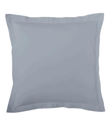 Taie d'oreiller unie en percale de coton BALTIQUE