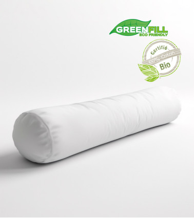 Traversin NATURE coton BIO Enveloppe 100% coton issu de l'agriculture biologique, garnissage en polyester GREENFILL