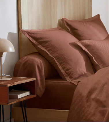 Taie de traversin satin GRAND HÔTEL Cuir