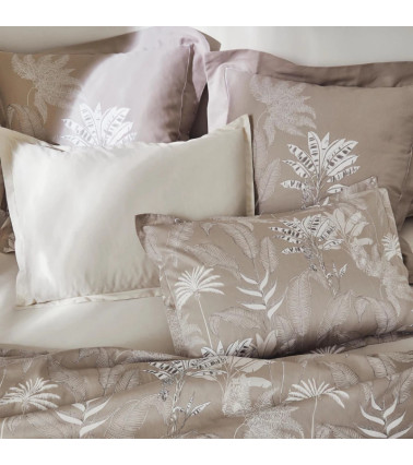 Taie d'oreiller satin CAYENNE FICELLE