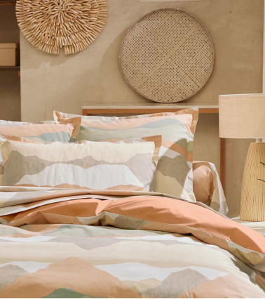 Housse de couette percale de coton LAND CRAIE