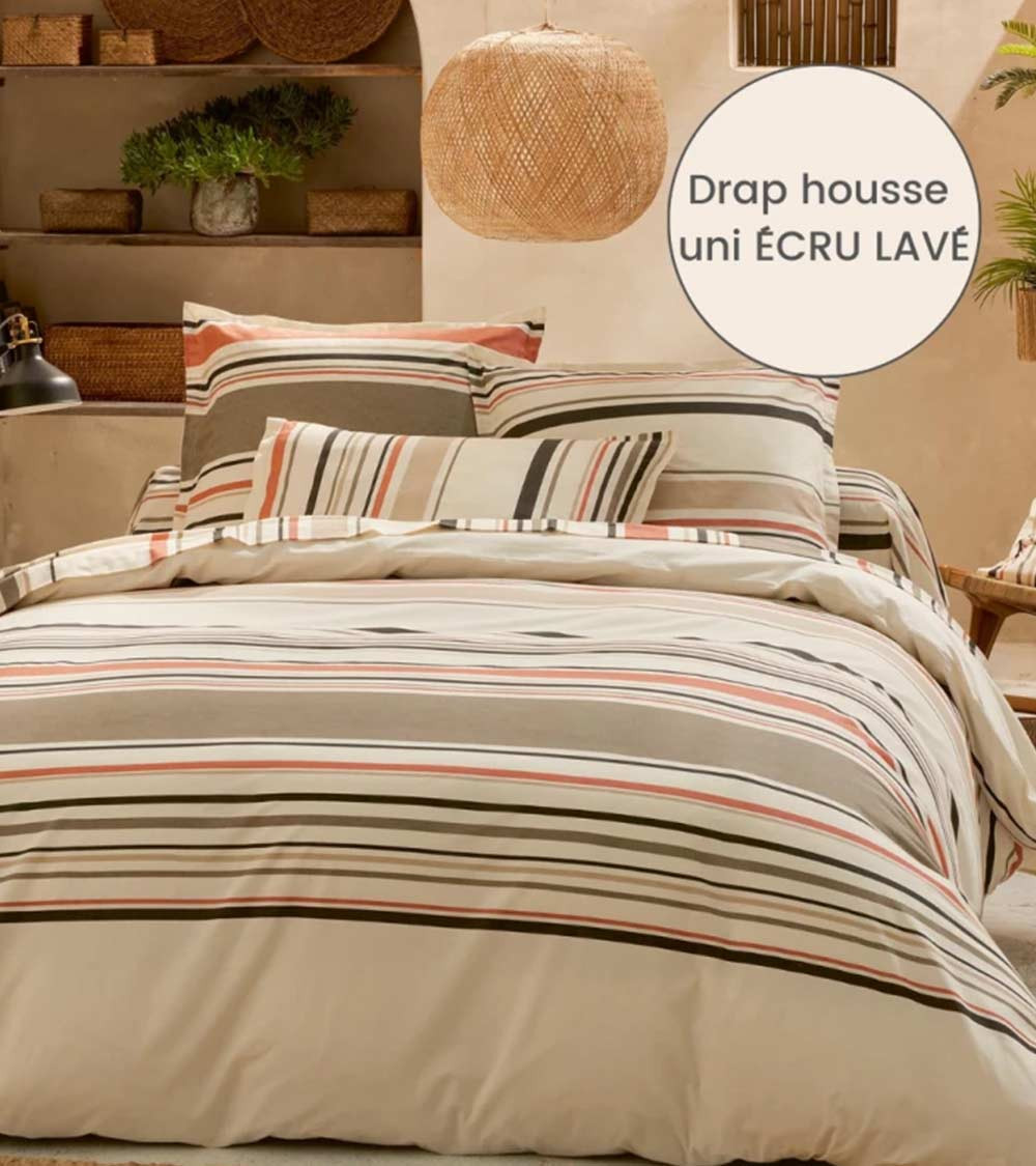 Drap de lit coton HUGO SISAL