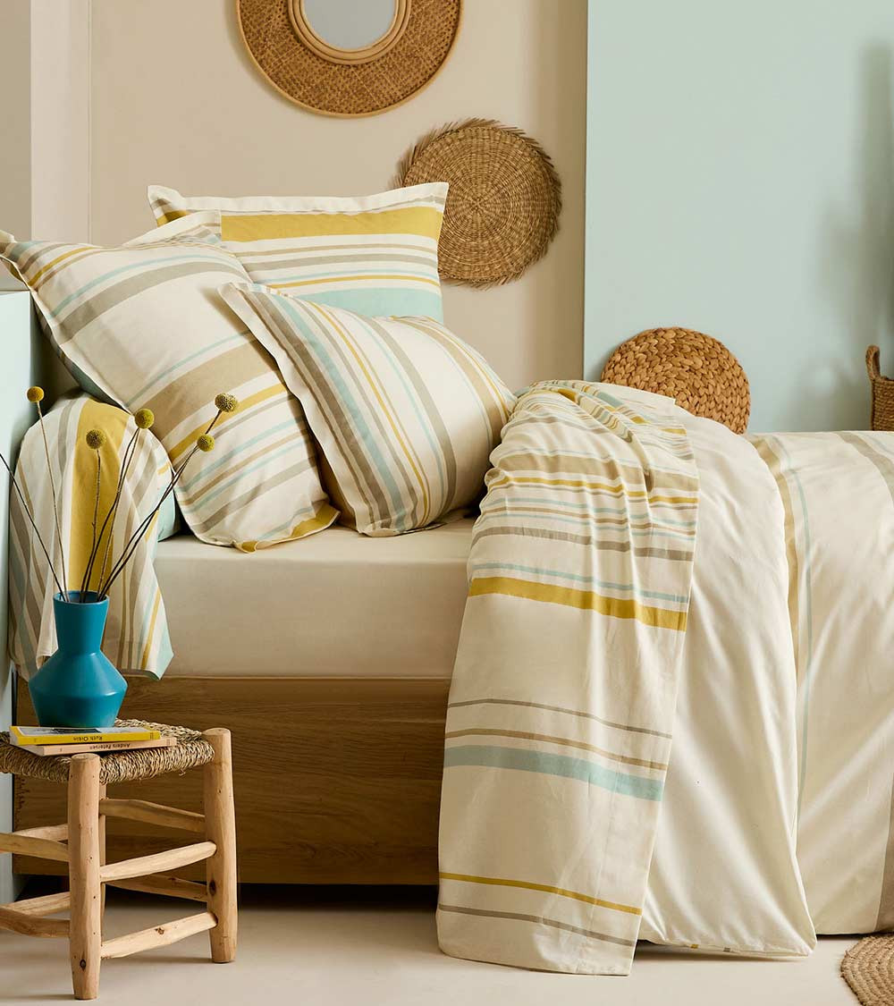 Housse de couette coton HUGO FAIENCE