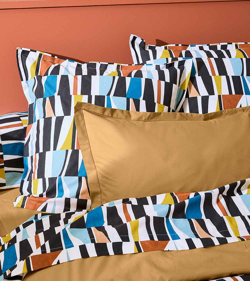 Housse de couette coton PIETRO CAMEL