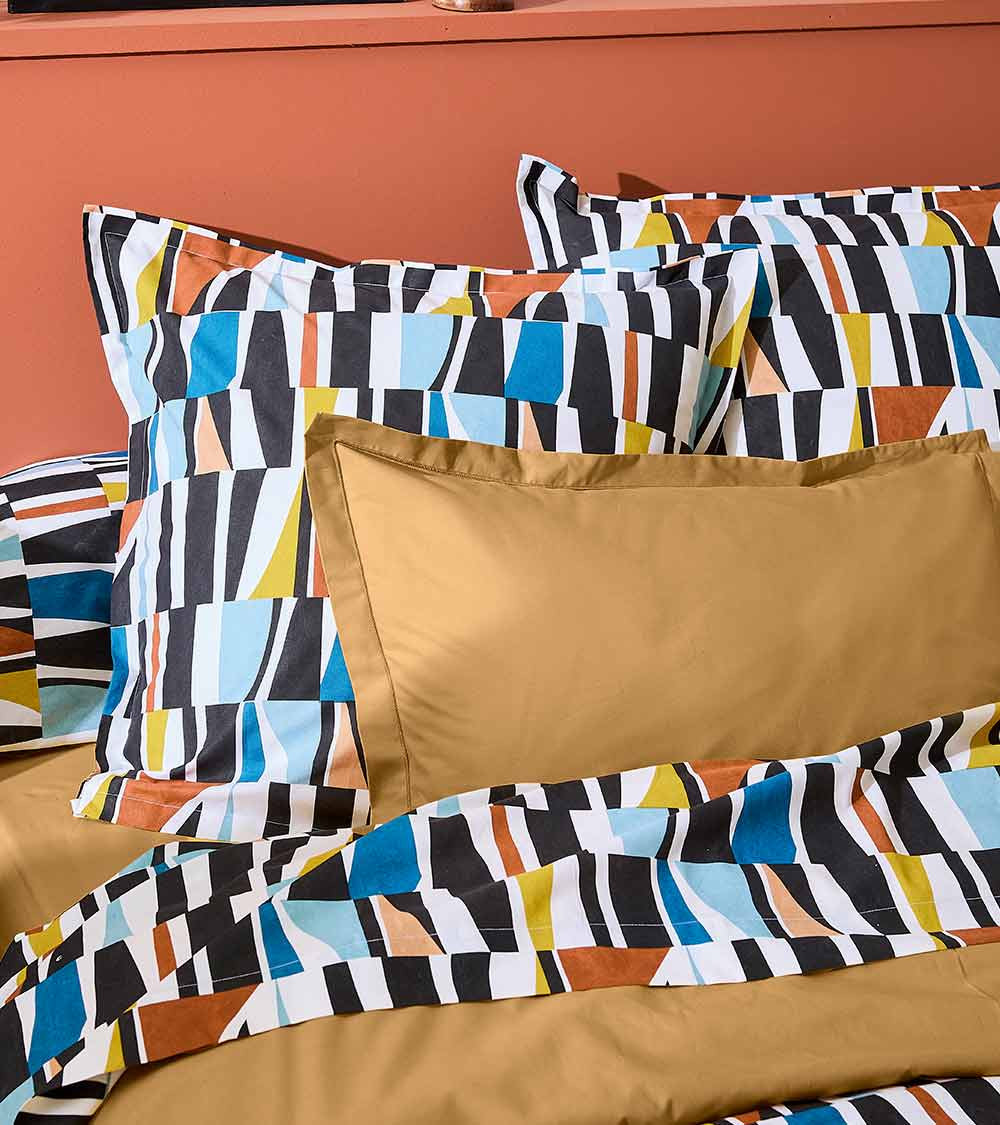 Drap de lit coton PIETRO CAMEL