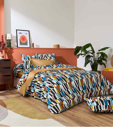 Drap de lit coton PIETRO CAMEL