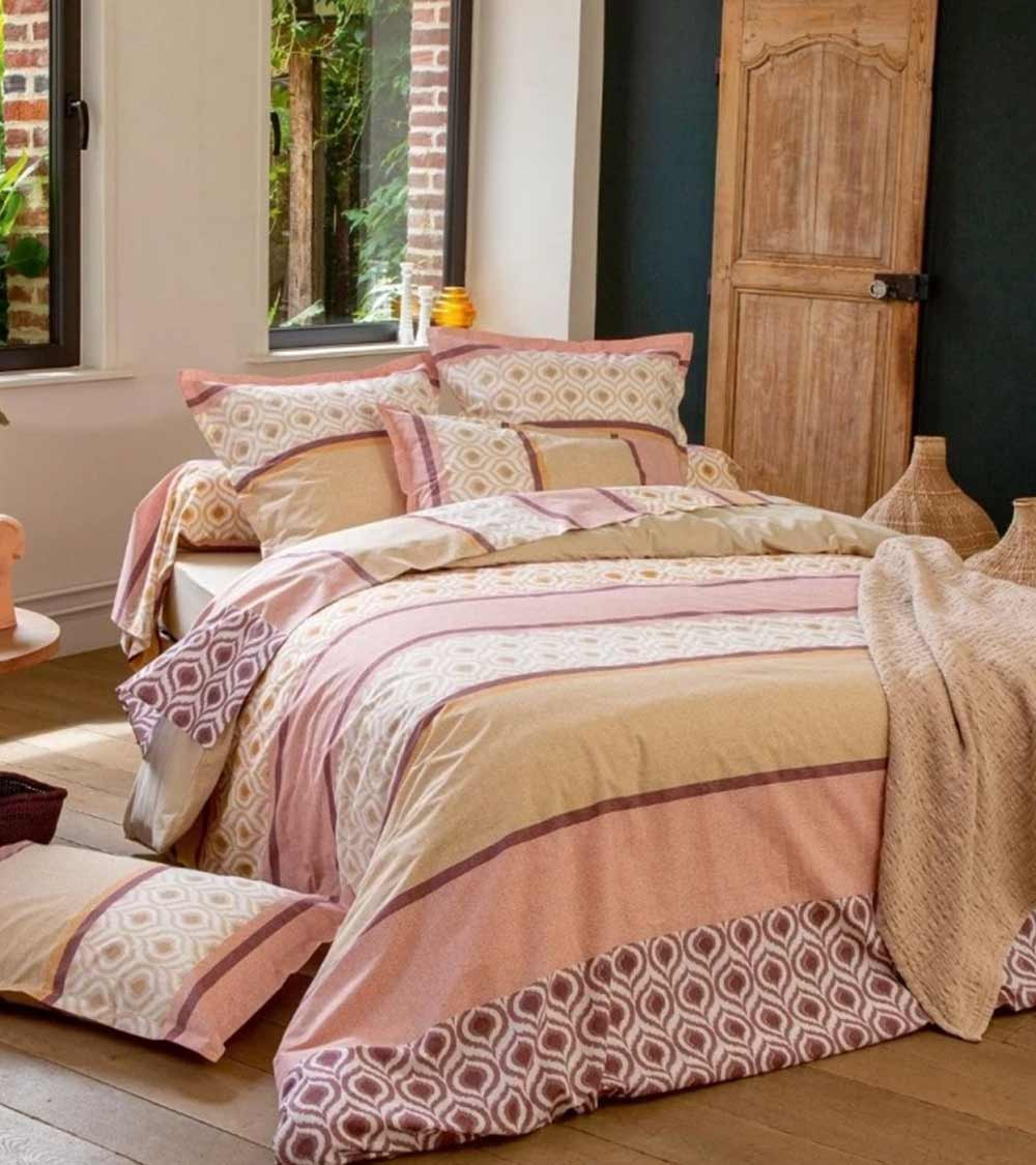 Taie d'Oreiller Coton INOUK ROSE