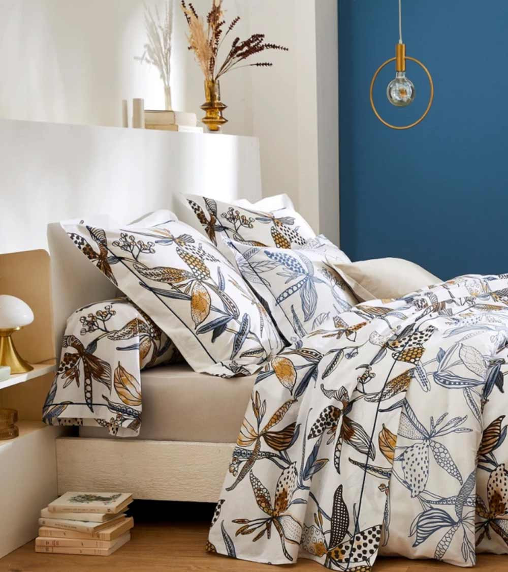 Housse de couette coton PENELOPE SILICE