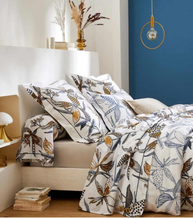 Housse de couette coton PENELOPE SILICE
