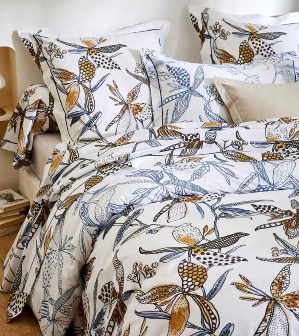 Housse de couette coton PENELOPE SILICE