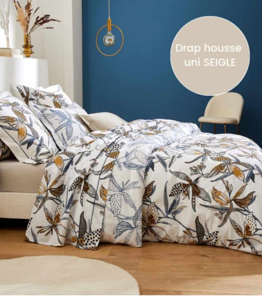 Housse de couette coton PENELOPE SILICE