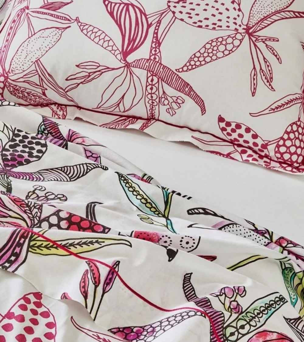 Taie d'Oreiller Coton PENELOPE ROSE