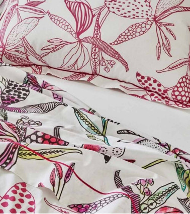 Taie d'Oreiller Coton PENELOPE ROSE