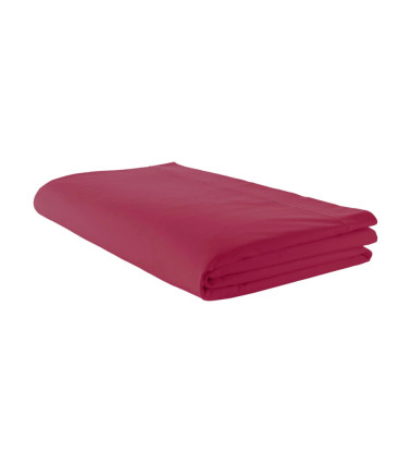 Drap de lit uni coton MAGENTA