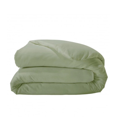 Housse de couette unie coton AMANDE