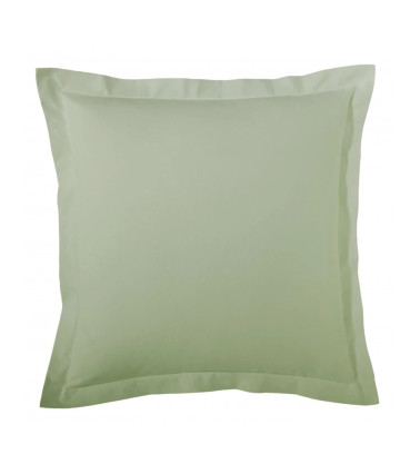 Taie d'oreiller unie coton AMANDE