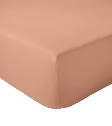 Drap housse uni percale de coton MELBA