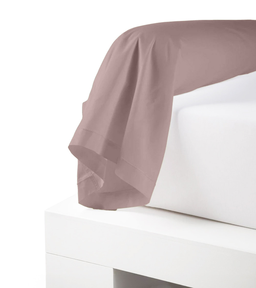 Taie de traversin unie coton RUBAN