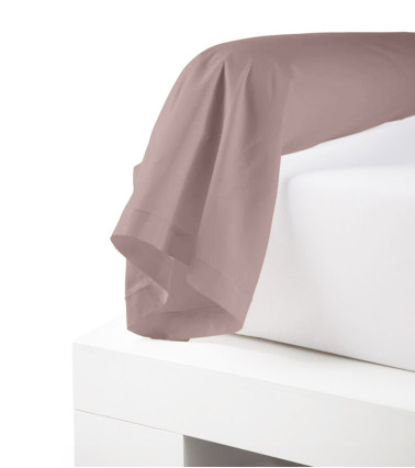 Taie de traversin unie coton RUBAN