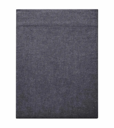 Drap plat en Flanelle Anthracite FRISSON, haut de gamme  100% coton gratté 170 gr/m²