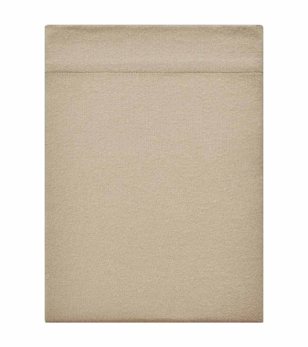 Drap plat en Flanelle Sésame FRISSON 100% coton gratté, haut de gamme - Essix