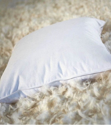 Oreiller plume d'oie mi ferme, Castex, Fabriqué en France